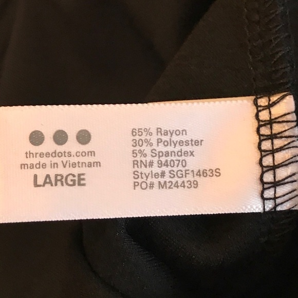 Three Dots Hi Rise Ponte Pant Black Large NWT $128 - Picture 6 of 8